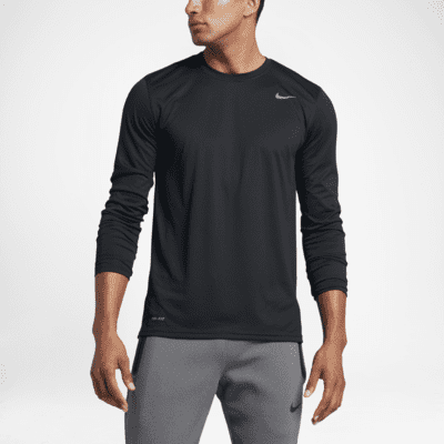 Nike long sleeve t shirts dri fit best sale